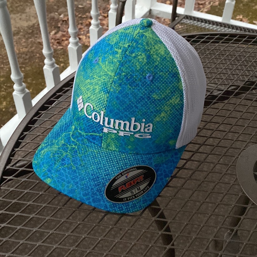 🎣 Columbia PFG FlexFit Small/Medium Fishing Hat Mesh Vented Performance Fishing - Picture 3 of 10